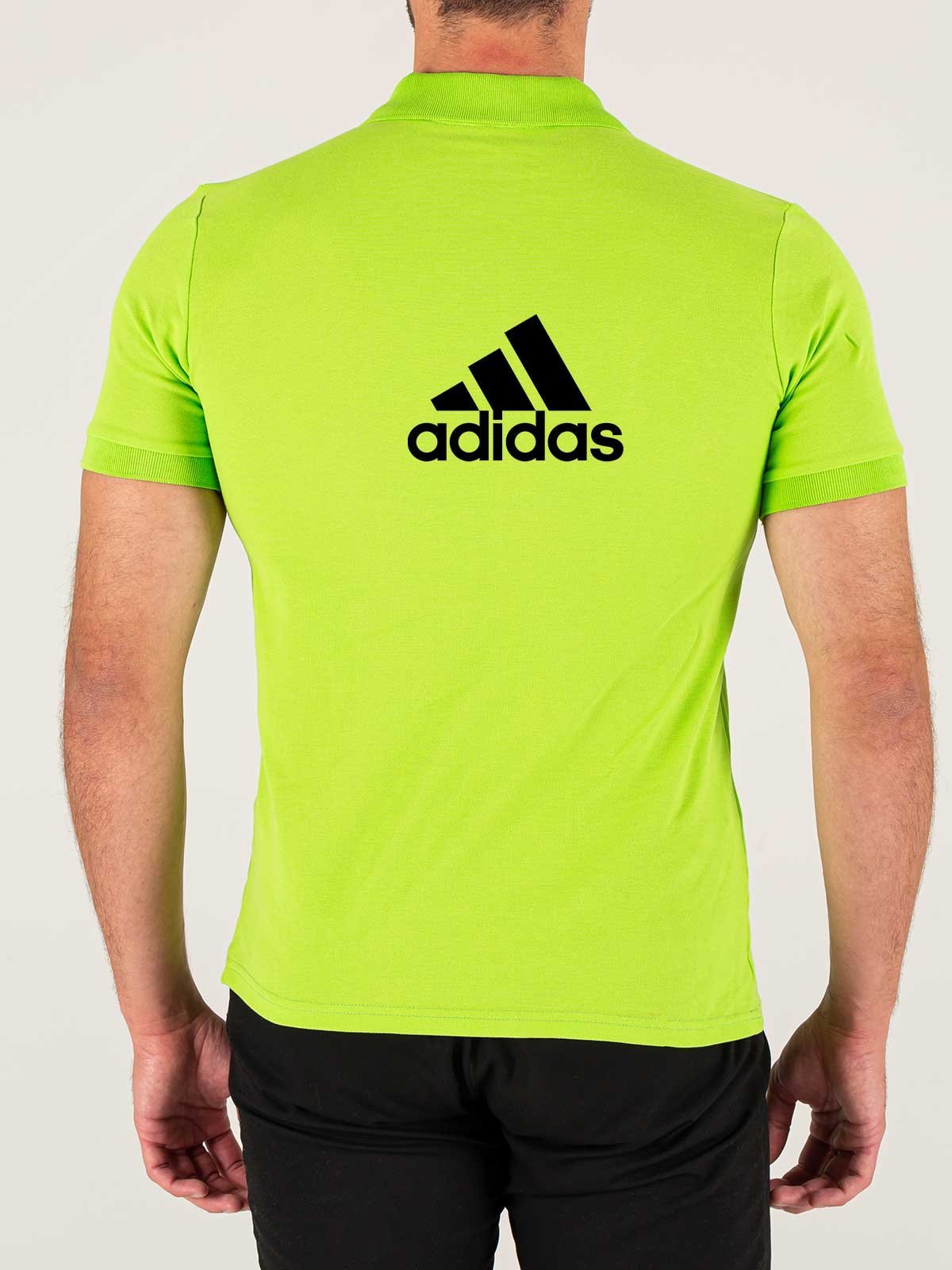 Baskılı Yeşil Polo Yaka Tişört - Görsel 2