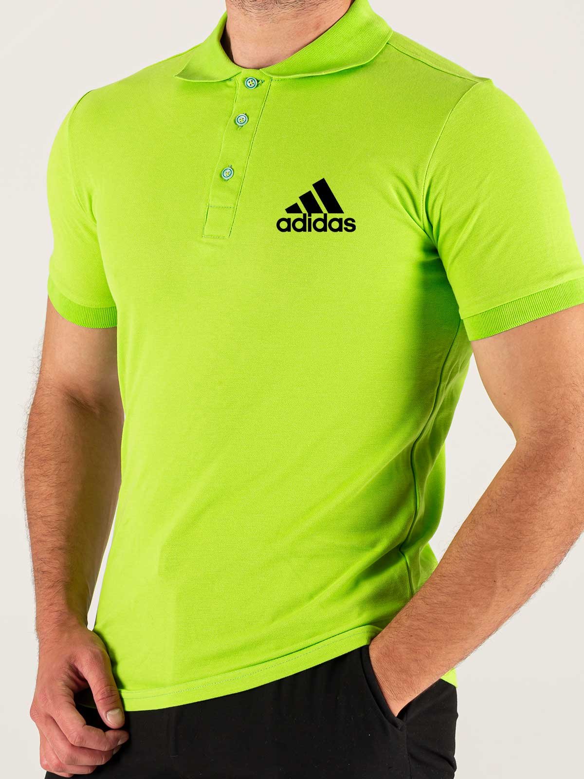 Baskılı Yeşil Polo Yaka Tişört