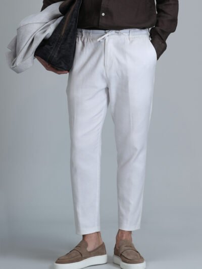 Keten Pantolon Beyaz