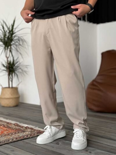 Kumaş Pantolon Krem