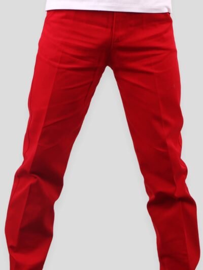 Keten Pantolon Kırmızı